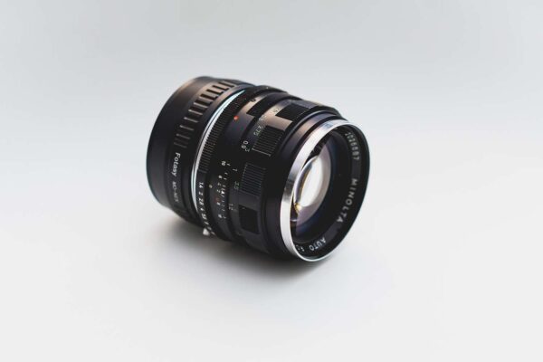 Black Canon DSLR camera lens